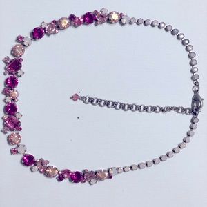 Sorrelli necklace, sweetheart pink